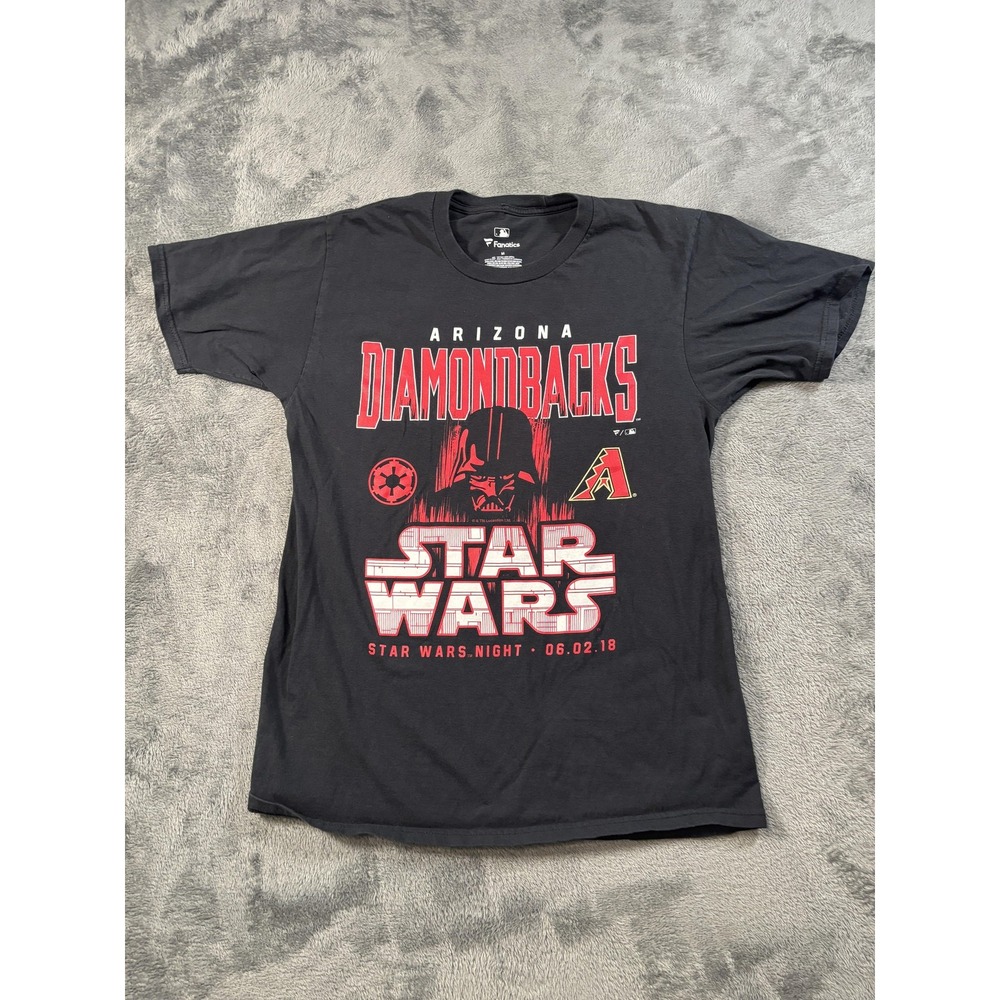 Arizona Diamondbacks Shirt Mens Medium Black MLB Baseball Fanatics Star Wars Tee